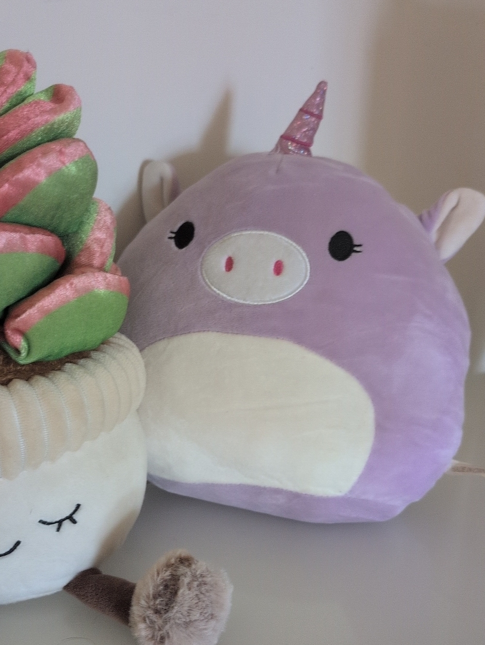 Plush Unicorn Squish Toy - Lavender Kids Accessory
